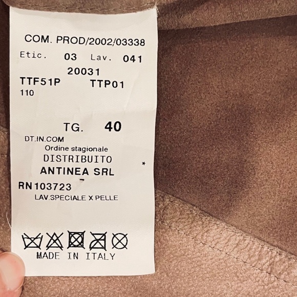 Vintage Armani Collezioni Vera Pelle/Suede Cropped Rushed Top/Jacket - Picture 7 of 12